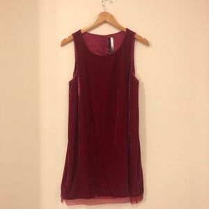 Kenzie Mini Red Velvet Mini Dress